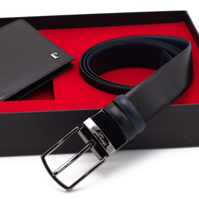 Pierre Cardin Çift Yönlü Deri Kemer & Cüzdan İkili Set PCCİFT01SL-2060A55 - 3