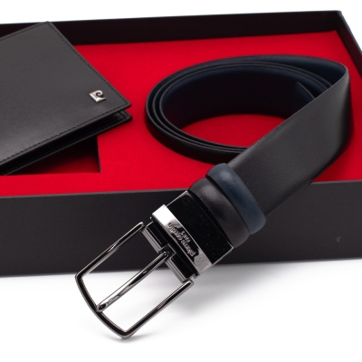 Pierre Cardin Çift Yönlü Deri Kemer & Cüzdan İkili Set PCCİFT01SL-3664F2I - 3