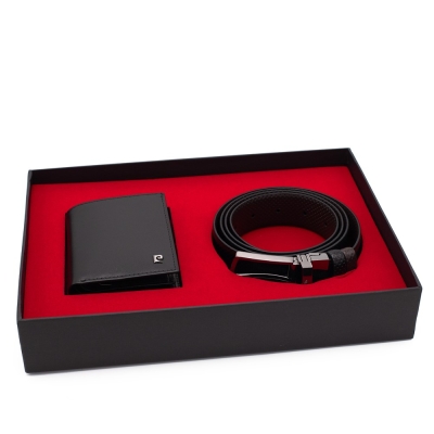 Pierre Cardin Çift Yönlü Deri Kemer & Cüzdan İkili Set PCCİFT04SK-1335A2C - 2