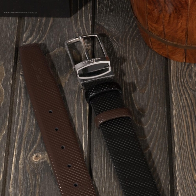 Pierre Cardin Çift Yönlü Deri Kemer & Cüzdan İkili Set PCCİFT04SK-3664F2I - 5