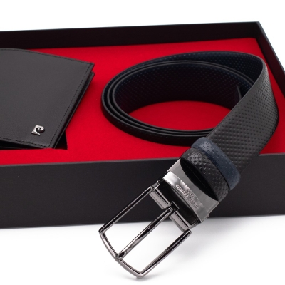 Pierre Cardin Çift Yönlü Deri Kemer & Cüzdan İkili Set PCCİFT04SL-1135A2C - 3