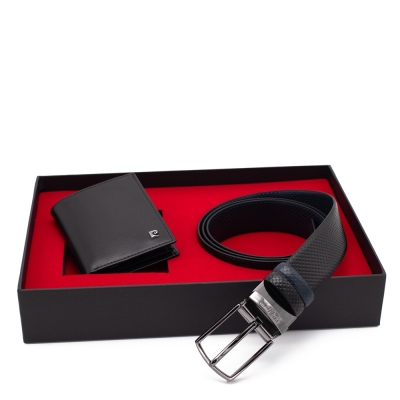 Pierre Cardin Çift Yönlü Deri Kemer & Cüzdan İkili Set PCCİFT04SL-1335A2C - 1