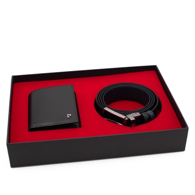 Pierre Cardin Çift Yönlü Deri Kemer & Cüzdan İkili Set PCCİFT04SL-1335A2C - 2