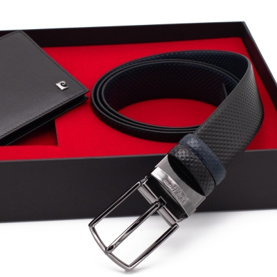 Pierre Cardin Çift Yönlü Deri Kemer & Cüzdan İkili Set PCCİFT04SL-2060A55 - 3