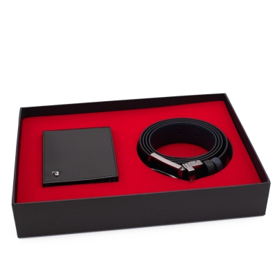 Pierre Cardin Çift Yönlü Deri Kemer & Cüzdan İkili Set PCCİFT04SL-3664F2I - 2