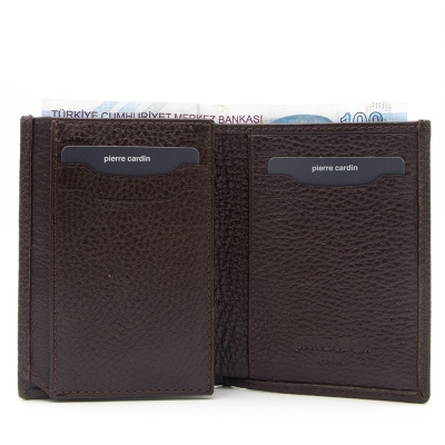 Pierre Cardin Floater Kahve Deri Erkek Cüzdanı 2734A42 - 2