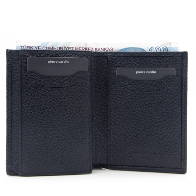 Pierre Cardin Floater Lacivert Deri Erkek Cüzdanı 2734A38 - 2