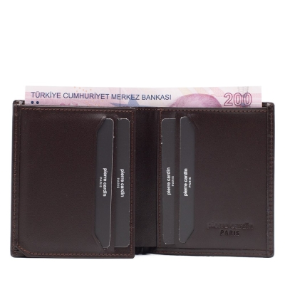 Pierre Cardin Kahve Analin Erkek Cüzdanı 1135K8N - 2