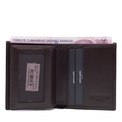 Pierre Cardin Kahve Analin Erkek Cüzdanı 1335K8N - 3