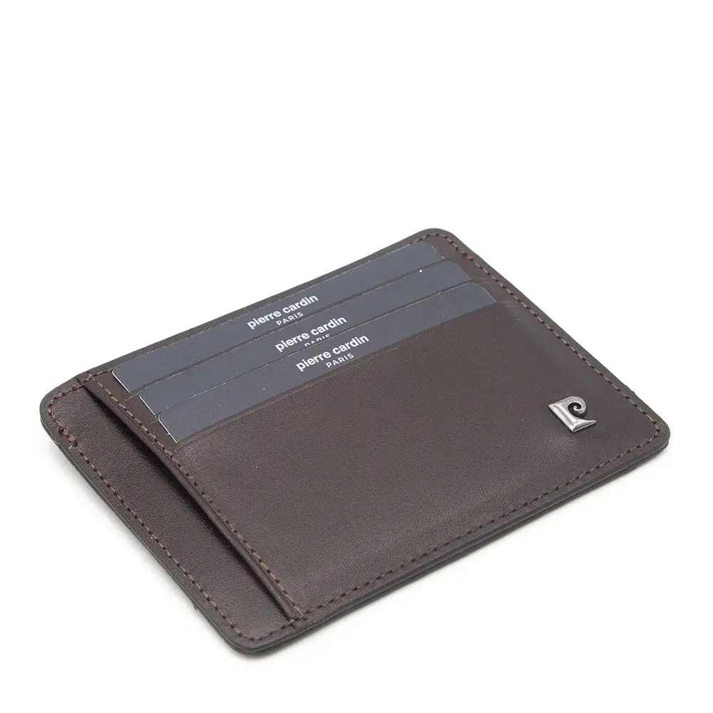 Pierre Cardin Kahve Analin Unisex Deri Kartlık 0422D06
