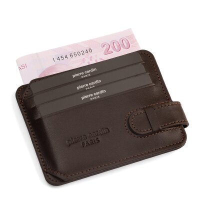 Pierre Cardin Kahve Analin Unisex Deri Kartlık 0777K8N - 2