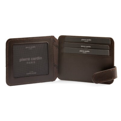 Pierre Cardin Kahve Analin Unisex Deri Kartlık 0777K8N - 4