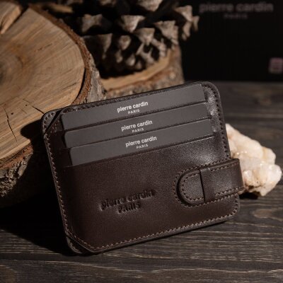 Pierre Cardin Kahve Analin Unisex Deri Kartlık 0777K8N - 5