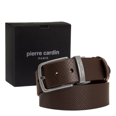 Pierre Cardin Kahve Çift Yönlü Deri Erkek Kemer (En 4 cm) PC-4099L0K - 1