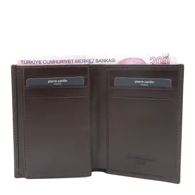 Pierre Cardin Kahve Deri Erkek Cüzdanı 2835K3S - 3