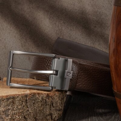 Pierre Cardin Kahve Floater Deri Erkek Kemer PC100FK42 - 5