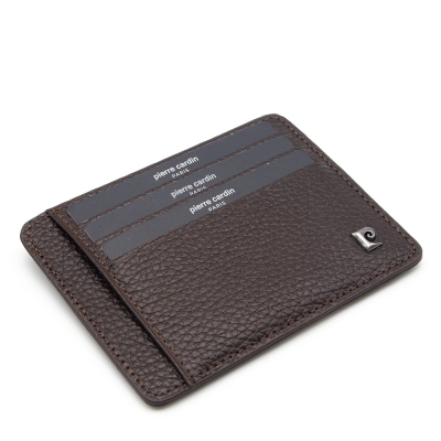 Pierre Cardin Kahve Floater Unisex Deri Kartlık 0422A42 - 1