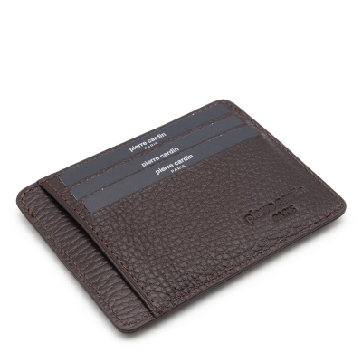 Pierre Cardin Kahve Floater Unisex Deri Kartlık 0422A42 - 3