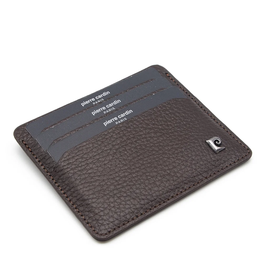 Pierre Cardin Kahve Floater Unisex Deri Kartlık 046a42