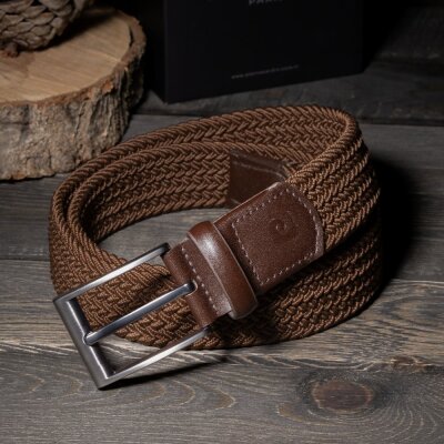 Pierre Cardin Kahve Örgü Erkek Kemer PC-1745Z4X - 5