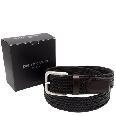 Pierre Cardin Kahve Premium Örgü Deri Kemer PC-1712K7X - Pierre Cardin