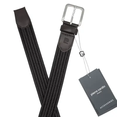 Pierre Cardin Kahve Premium Örgü Deri Kemer PC-1712K7X - 5