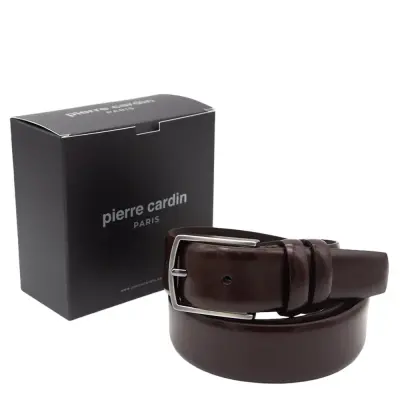 Pierre Cardin Kahve Rugan Deri Erkek Kemer PC100R8K - 1