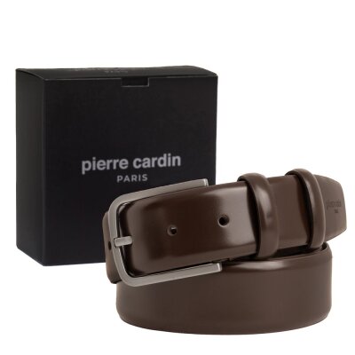 Pierre Cardin Kahve Rugan Deri Erkek Kemer PC100R8K - 1