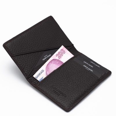 Pierre Cardin Kahve Unisex Deri Kartlık 0123K6C - 2