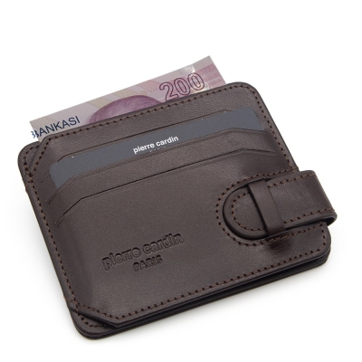 Pierre Cardin Kahve Unisex Deri Kartlık 0510D06 - 2