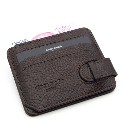 Pierre Cardin Kahve Unisex Deri Kartlık FT0510 - 2