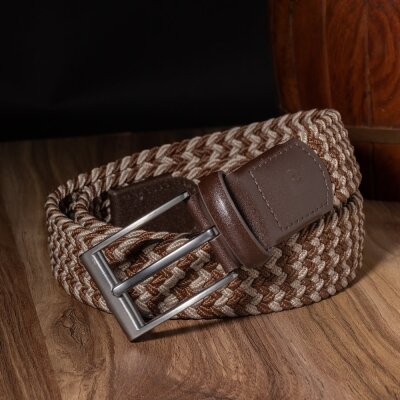 Pierre Cardin Kahve-Vizon Örgü Erkek Kemer PC-1745K3V - 5