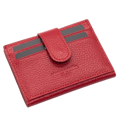 Pierre Cardin Kırmızı Unisex Deri Kartlık 0107K4F - 3