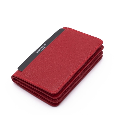 Pierre Cardin Kırmızı Unisex Deri Kartlık 0188K4F - 2