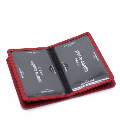 Pierre Cardin Kırmızı Unisex Deri Kartlık 0188K4F - 3