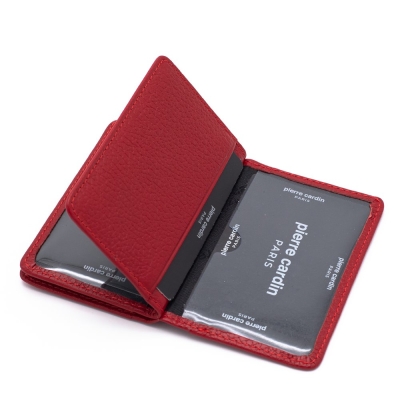 Pierre Cardin Kırmızı Unisex Deri Kartlık 0188K4F - 5