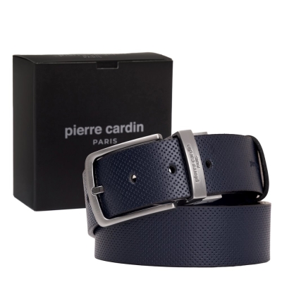 Pierre Cardin Lacivert Çift Yönlü Deri Erkek Kemer (En 4 cm) PC-4099D9I - 1