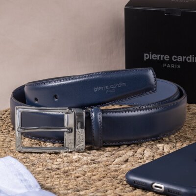 Pierre Cardin Lacivert Deri Erkek Kemer PC-2209KO15 - 5