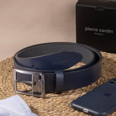 Pierre Cardin Lacivert Deri Erkek Kemer PC-3100L2F - 5