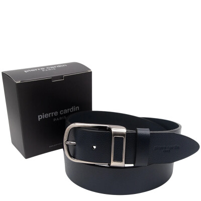 Pierre Cardin Lacivert Deri Erkek Kemer PC-500SVN3L8 - Pierre Cardin
