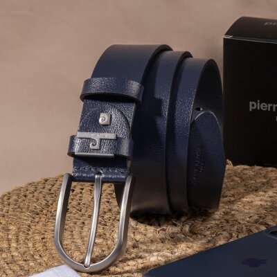 Pierre Cardin Lacivert Deri Erkek Kemer PC-MDL3L8 - 5