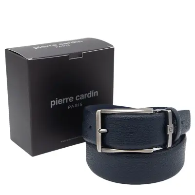 Pierre Cardin Lacivert Floater Deri Erkek Kemer PC100FL38 - 1