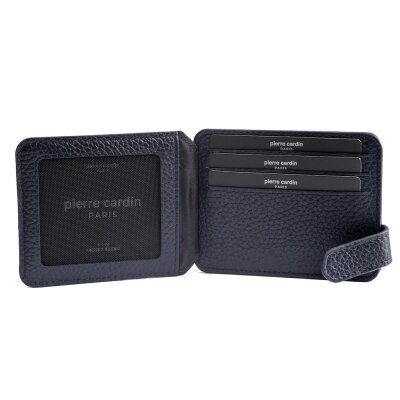 Pierre Cardin Lacivert Floater Unisex Deri Kartlık 0777L1N - 4