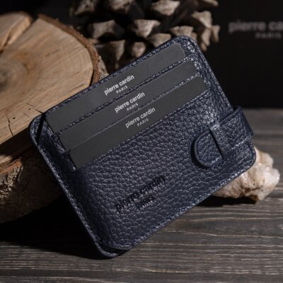 Pierre Cardin Lacivert Floater Unisex Deri Kartlık 0777L1N - 5