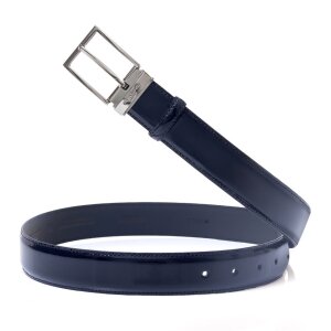 Pierre Cardin Lacivert Rugan Deri Erkek Kemer PC-2209RL8R - Pierre Cardin (1)