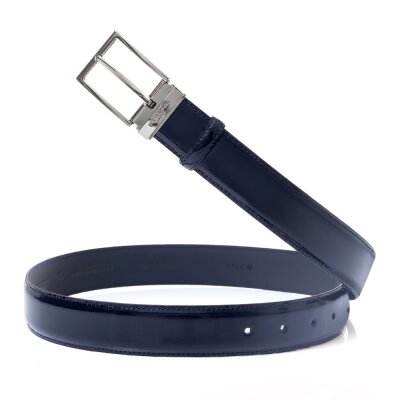 Pierre Cardin Lacivert Rugan Deri Erkek Kemer PC-2209RL8R - 2