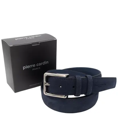 Pierre Cardin Lacivert Suet Deri Erkek Kemer PC-1009LS7 - 1