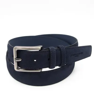 Pierre Cardin Lacivert Suet Deri Erkek Kemer PC-1009LS7 - 2