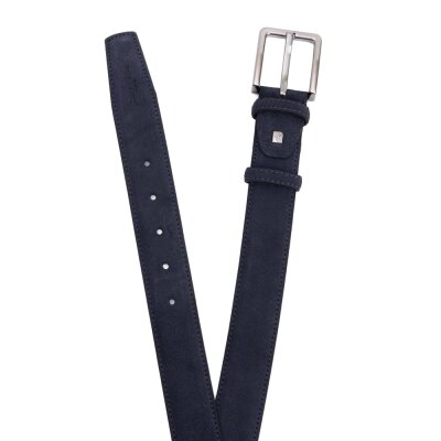 Pierre Cardin Lacivert Suet Deri Erkek Kemer PC-1009LS7 - 4