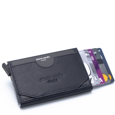 Pierre Cardin Lacivert Unisex Otomatik Deri Kartlık 0273S3J - 4